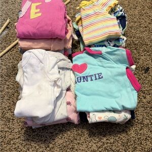 Baby girl new born to 12 months  Onesies Set